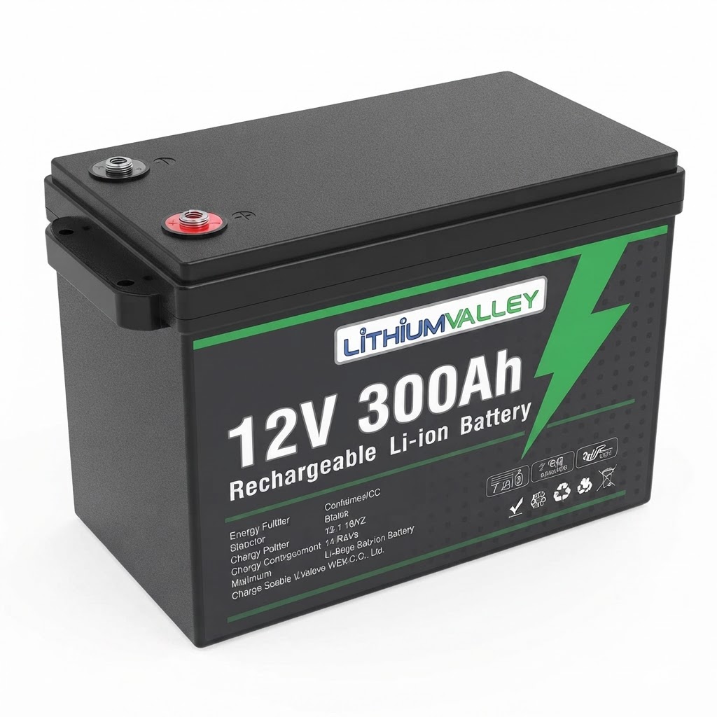باتری لیتیوم آهن فسفات شارژی 3.84 کیلووات‌ساعت مدل LFP300-12 لیتیوم ولی